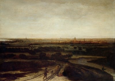A Dutch Landscape (oil on canvas) by Phillips de Koninck - print
