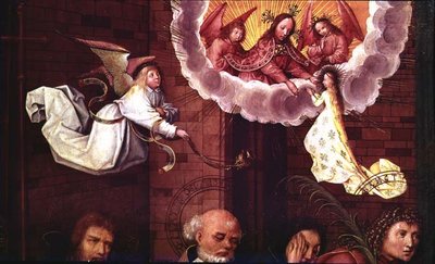 The Death of the Virgin (detail) by Hans Holbein the Elder - print