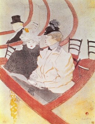 The Grande Loge, 1897 (litho) (see also 15811) by Henri de Toulouse-Lautrec - print
