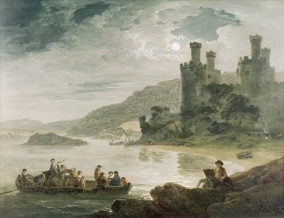 Conway Castle, 1794 by Julius Caesar Ibbetson - print