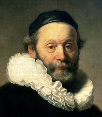 Portrait of Johannes Uyttenbogaert (detail) by Rembrandt Harmensz. van Rijn - print