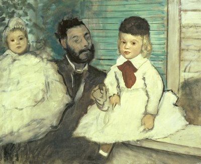 Comte Le Pic and his Sons by Edgar Degas - print