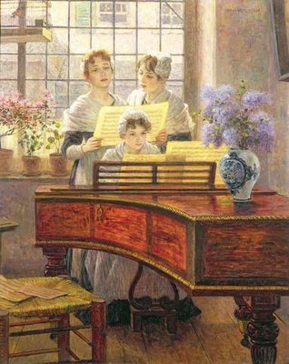 Around the Piano by Walther Firle - print