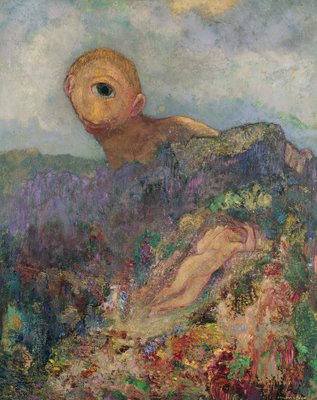 The Cyclops, c.1914 (oil on canvas) by Odilon Redon - print