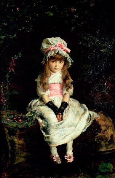 Fine Art Print of Cherry Ripe, 1879 by Sir John Everett Millais