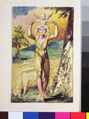 Frontispiece, from Songs of Innocence by William Blake - print