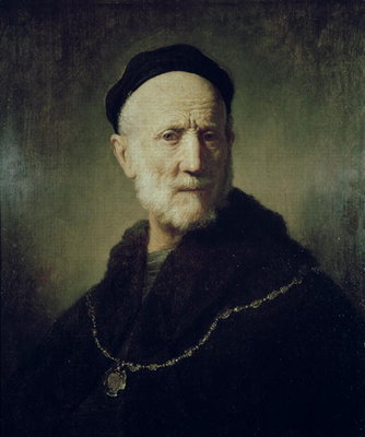 Portrait of Rembrandt's Father by Rembrandt Harmensz. van Rijn - print