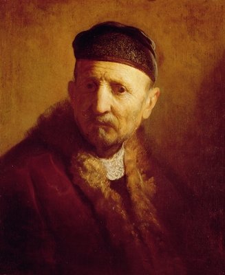 Study of a Man's Head by Rembrandt Harmensz. van Rijn - print