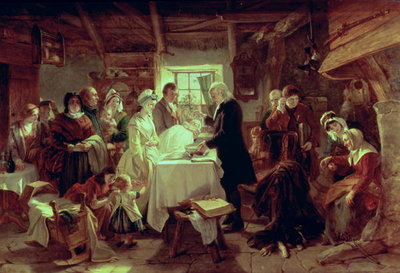 A Scottish Christening by John Phillip - print