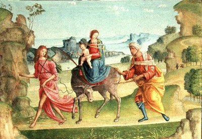 Flight into Egypt, 16th century by Marco Meloni - print