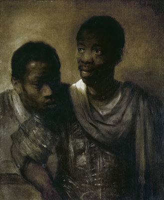 Two Negroes, 1661 (oil on canvas) by Rembrandt Harmensz. van Rijn - print