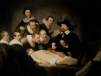 The Anatomy Lesson of Dr. Nicolaes Tulp, 1632 (oil on canvas) by Rembrandt Harmensz. van Rijn - print