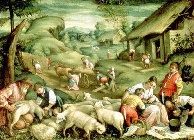 Summer, 1570-80 (see also 65685) by Francesco Bassano - print