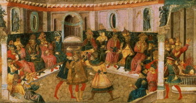 The Death of Julius Caesar, c.1446-50 (panel) by Giovanni di Tommaso Angelo - print