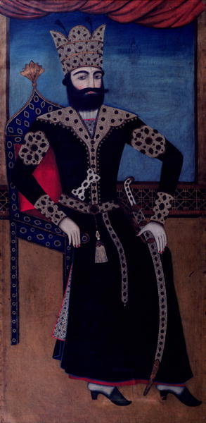 Portrait of Fath-Ali, Shah of Iran (reigned 1797-1834), by Iranian School - print