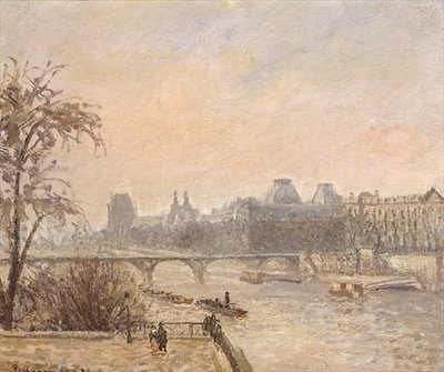 The Seine and the Louvre, 1903 (oil on canvas) by Camille Pissarro - print