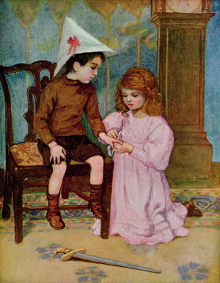 The Wounded Knight by Anonymous - print