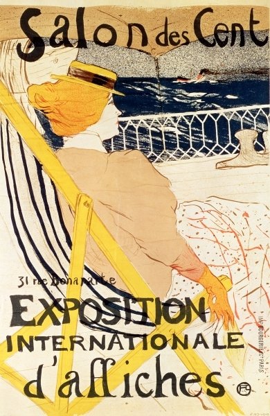 Poster advertising the 'Exposition Internationale d'Affiches', Paris, c.1896 (colour litho) by Henri de Toulouse-Lautrec - print