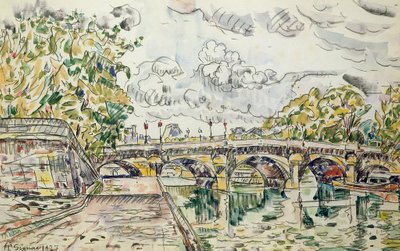 Fine Art Print of The Pont Neuf, Paris, 1927 by Paul Signac