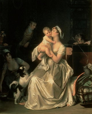 Fine Art Print of Motherhood, 1805 by Marguerite Gerard