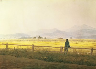 Fine Art Print of View of Schmiedebergerkamm, c.1837 by Caspar David Friedrich