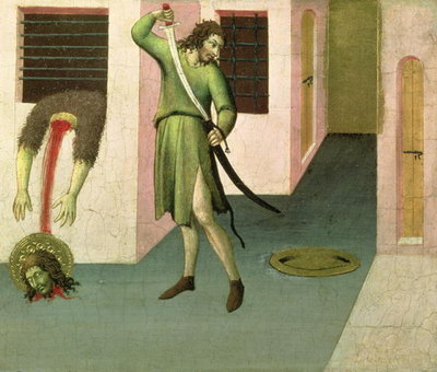 Fine Art Print of The Beheading of St. John the Baptist by Sano di, also Ansano di Pietro di Mencio Pietro