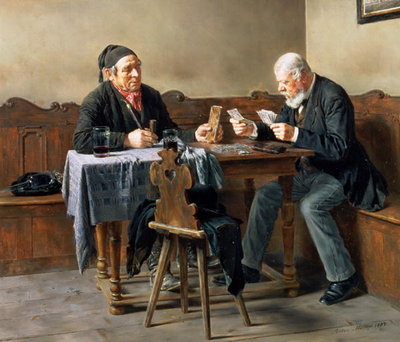 Fine Art Print of Pay Day, 1887 by Anton Muller