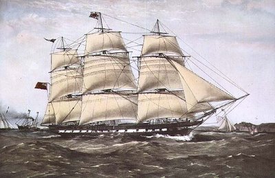 The Clipper Ship 'Anglesey' (print) by Anonymous - print