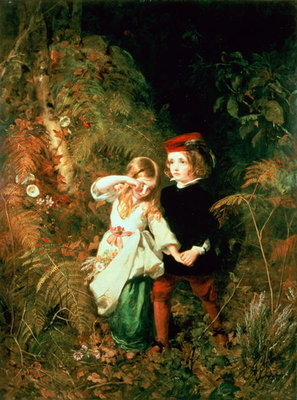 Fine Art Print of Children in the Wood by James Sant