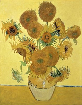 Sunflowers, 1888 (oil on canvas) by Vincent van Gogh - print