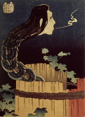 Japanese Ghost (woodblock) by Katsushika Hokusai - print