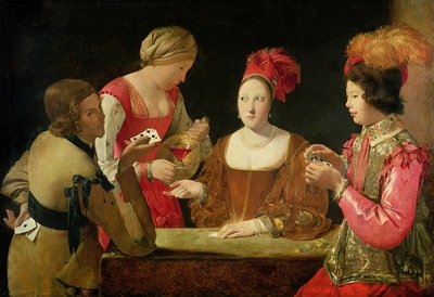Fine Art Print of The Cheat with the Ace of Clubs by Georges de la Tour