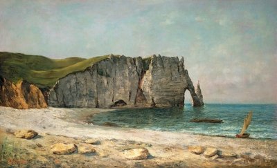 Fine Art Print of The Sea-Arch at Etretat, 1869 by Gustave Courbet