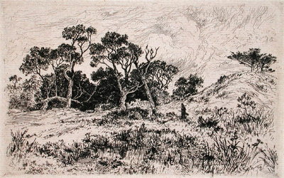 Fine Art Print of A Southerly Wind and a Cloudy Sky Proclaim it a Hunting Morning by Thomas Moran