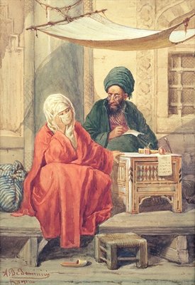 Fine Art Print of The Ottoman Scribe by Antonio de Dominici