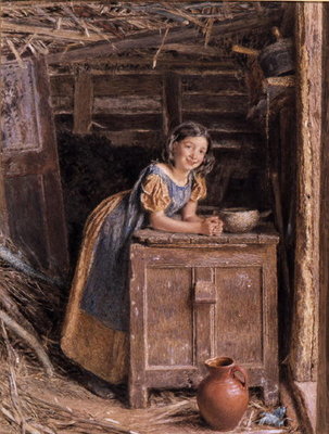Fine Art Print of A Rustic Beauty, 1837 by William Henry Hunt
