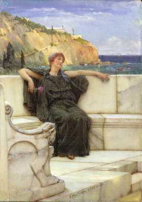 Fine Art Print of Daydreaming by Sir Lawrence Alma-Tadema