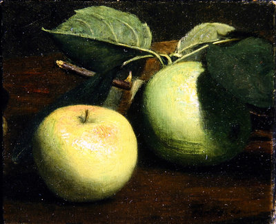 Fine Art Print of Two apples by Ignace Henri Jean Fantin-Latour