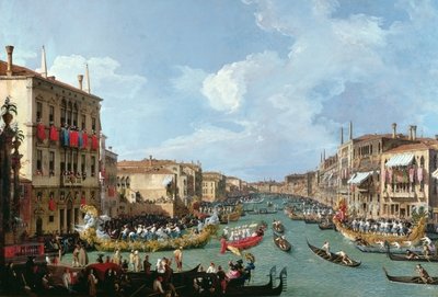 Fine Art Print of Regatta on the Grand Canal by Canaletto