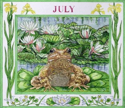 July (w/c on paper) by Catherine Bradbury - print