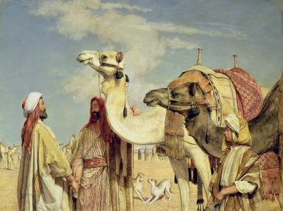 Fine Art Print of Greetings in the Desert, Egypt by John Frederick Lewis