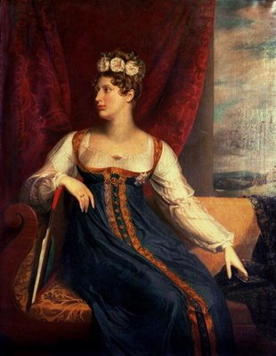 Fine Art Print of Portrait of Princess Charlotte Augusta of Wales by George Dawe