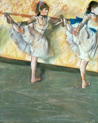 Fine Art Print of Dancers at the bar, c.1877-79 by Edgar Degas