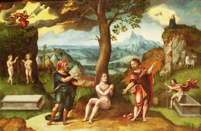 Fine Art Print of An Allegory of the Fall and Redemption of Man by Gassel
