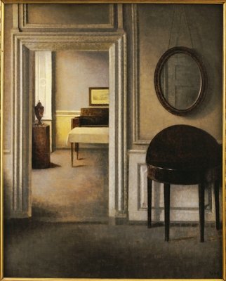 Fine Art Print of The Music Room, 30 Strandgade, c.1907 by Vilhelm Hammershoi