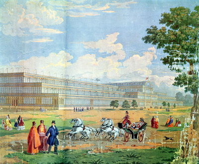 Fine Art Print of View of the Crystal Palace by English School