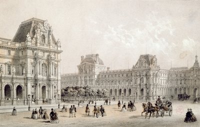 Fine Art Print of The Finished Louvre by French School