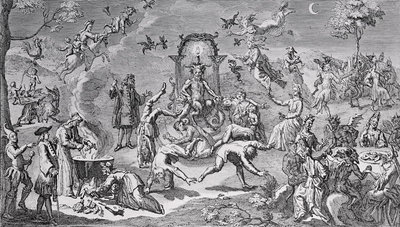 Fine Art Print of The Witches' sabbath by Claude Gillot