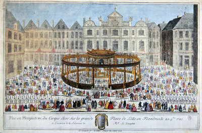 Fine Art Print of Celebrations at Lille in honour of the birth of the Dauphin, 1781 by French School
