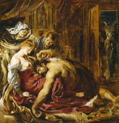 Fine Art Print of Samson and Delilah, c.1609 by Peter Paul Rubens